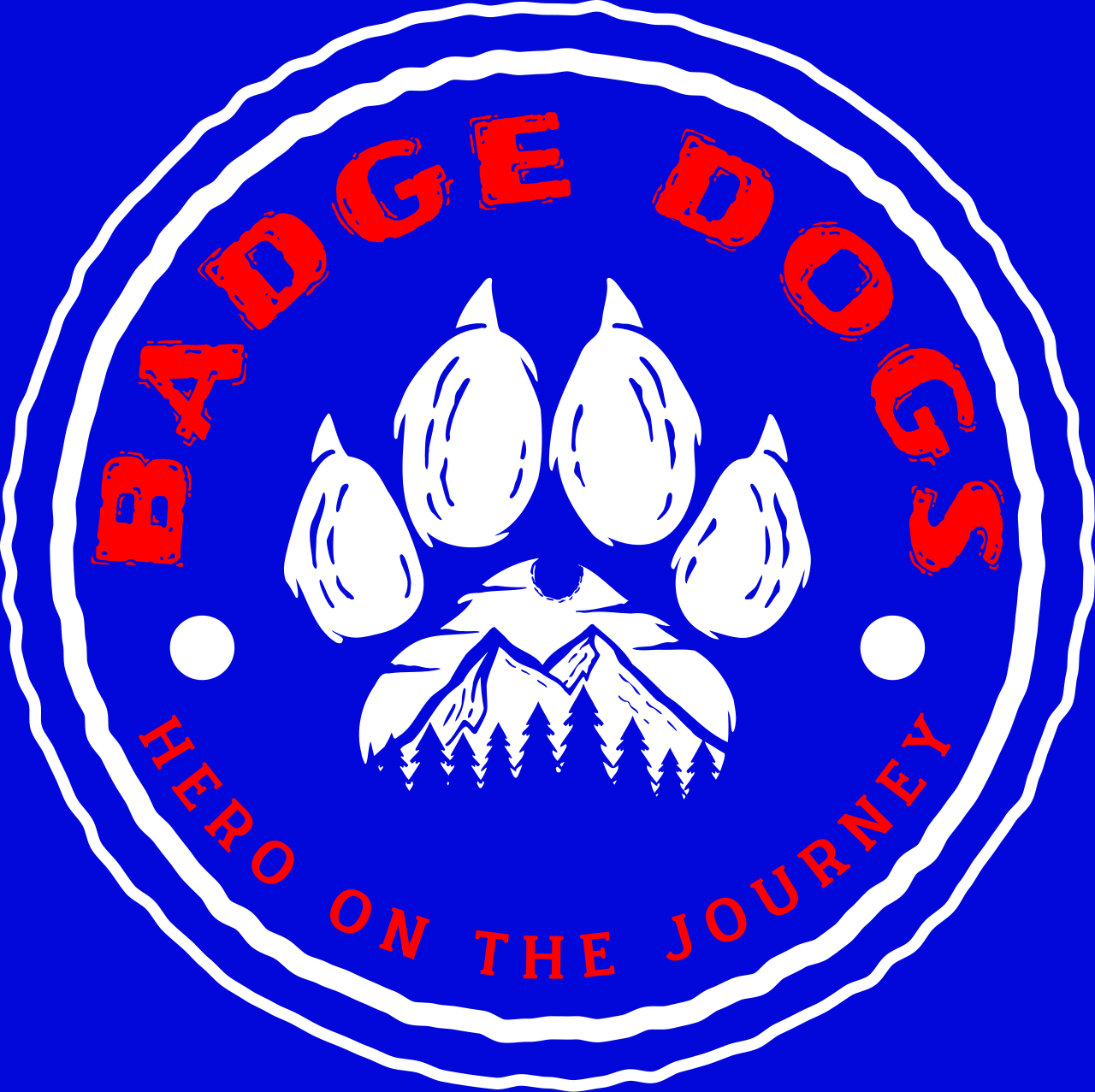 Badge Dogs HERO Sticker